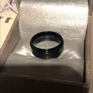 Triton Tungsten men’s band size 10, never worn.